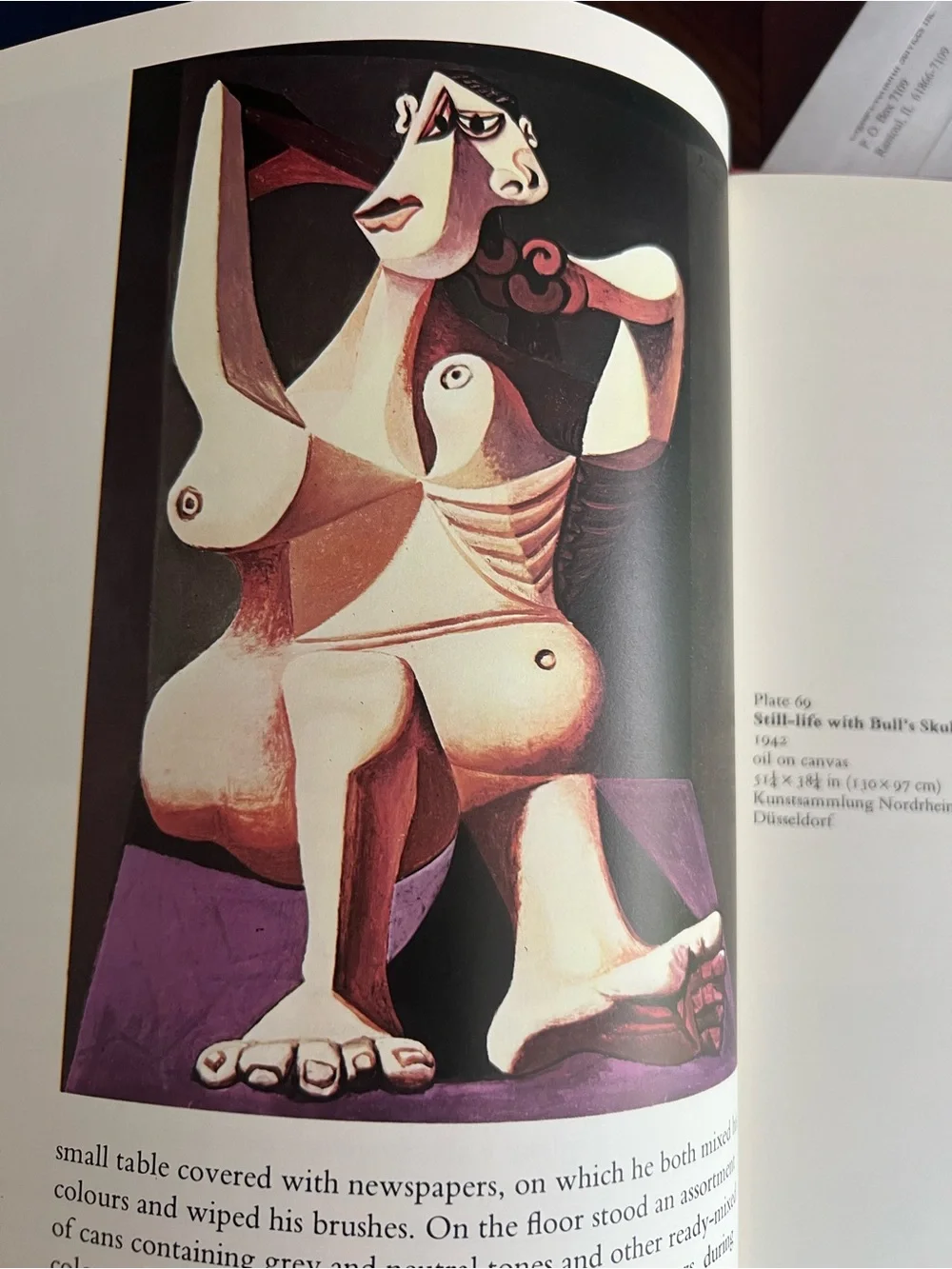 PICASSO and His Art - Vintage Decorative Home Art Book (Beige, Pink, Black)